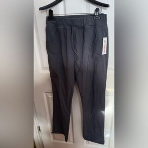 ScrubAid Tapered Leg Four Way Stretch Scrub Pants Drawstring Ankle Large NWT